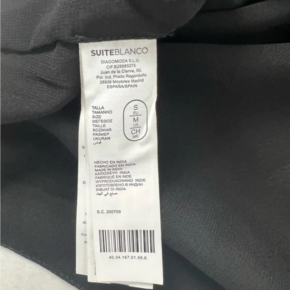 NWT Suite Blanco Woman Silver Black Mini Dress Size M Holidays Party Cocktail - Picture 9 of 11